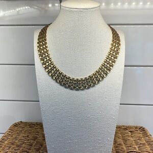 Vintage Napier Gold Tone Collar Necklace